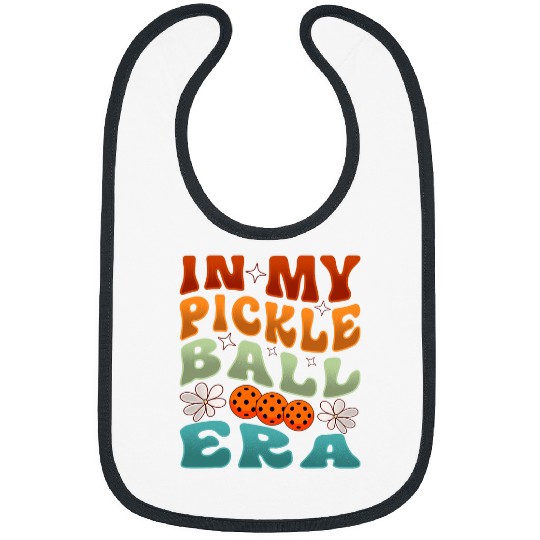 Sport Pickleball In My Pickleball Era Retro Waving Style 2 Bibs