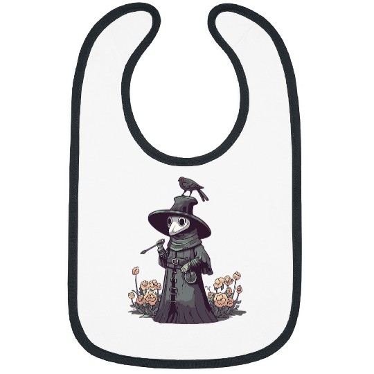 Plague Doctor Kawaii Pastel Goth Anime Aesthetic Nu Goth Bibs