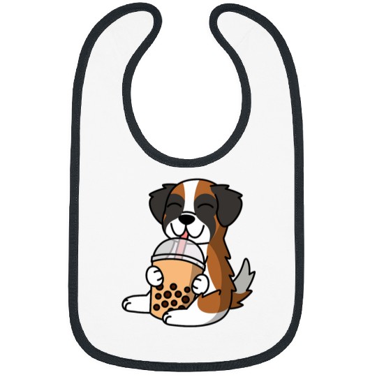 Saint Bernard Pet Boba Bubble Milk Tea Saint Bernard Bibs