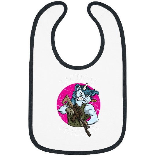 Unicorn Pet Funny Police Tactical Unicorn for Military Law Enforcement Bibs