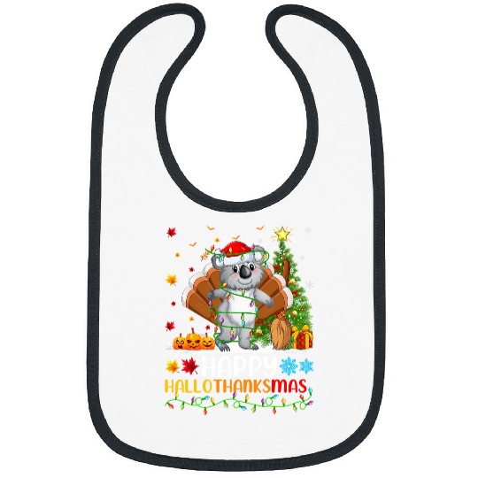 Koala Pet Animal Lover Funny Happy Koala HelloThanksMas Bibs