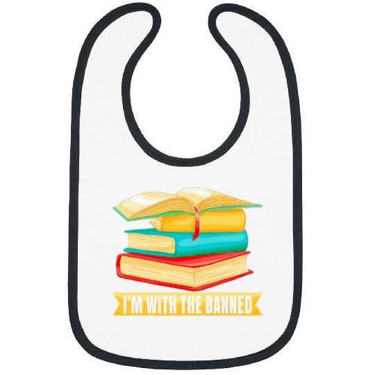 Im with The Banned Books Librarian Tee Book Lovers Bibs
