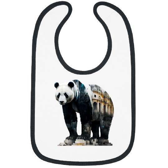 Architect Job Pandas Architecture Animal Print Art Animal Lover Panda Bibs