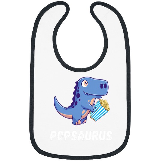 Dinosaur Pet Popcorn Dino TRex Saurus Watching Movies Popcorn Lover Bibs