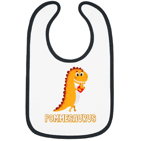 Dinosaur Pet Pommesaurus Dinosaur French Fries Lovers Bibs