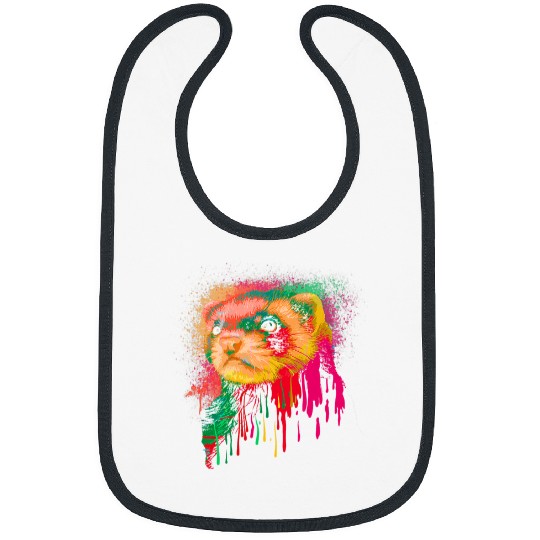 Ferret Pet Water Art Weasel Animal Furry Ferret Bibs
