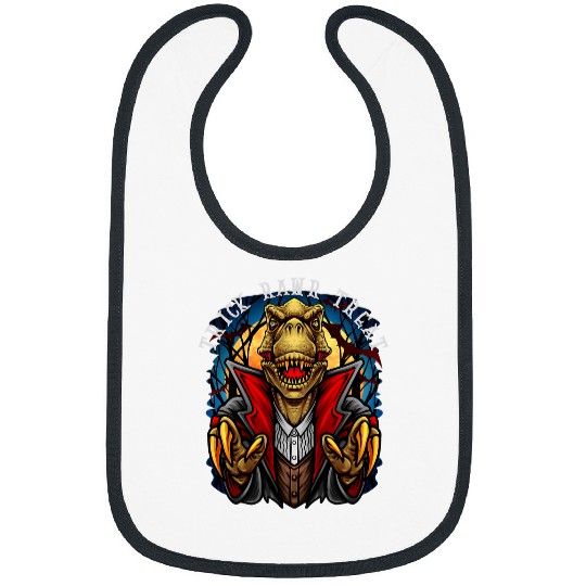 Dinosaur Pet Trick Rawr Treat Scary Vampire T rexs Dinosaur Halloween Bibs