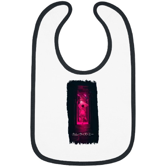 Vaporwave Synthwave Anime Style Japan Tokyo Geisha Bibs