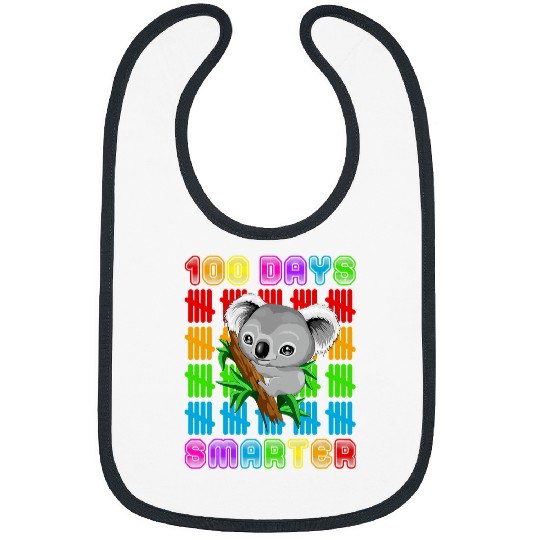 Koala Pet 100 Days Smarter Koala Bear Lovers Happy 100th Day Of School 1 Bibs