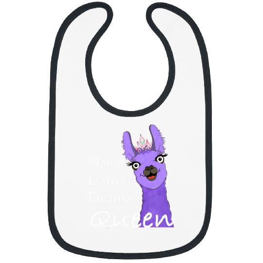 Llama Pet design mama llama drama queen Bibs