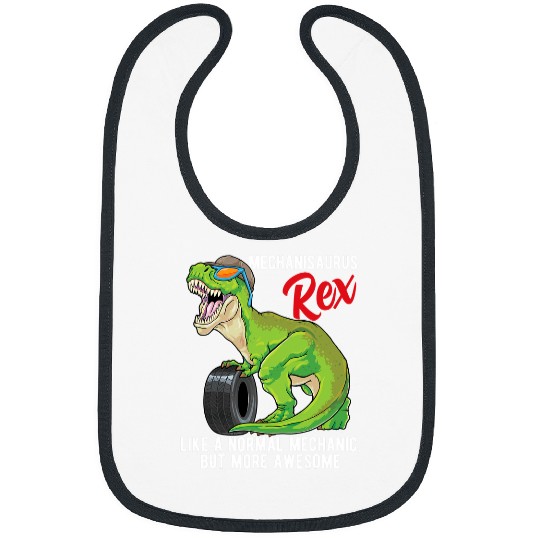 Dinosaur Pet Funny Horse Mechanisaurus rexs Mechanic Dinosaur T rexs Horsepower Torque Bibs