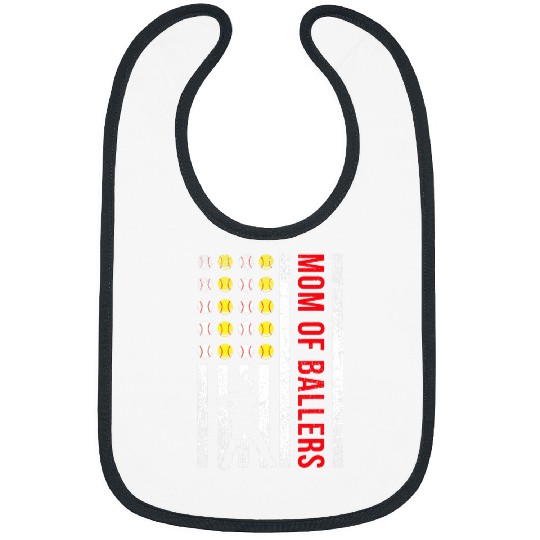 American Flag Baseball Lover Mom Softball Team Coachs Player Bibs