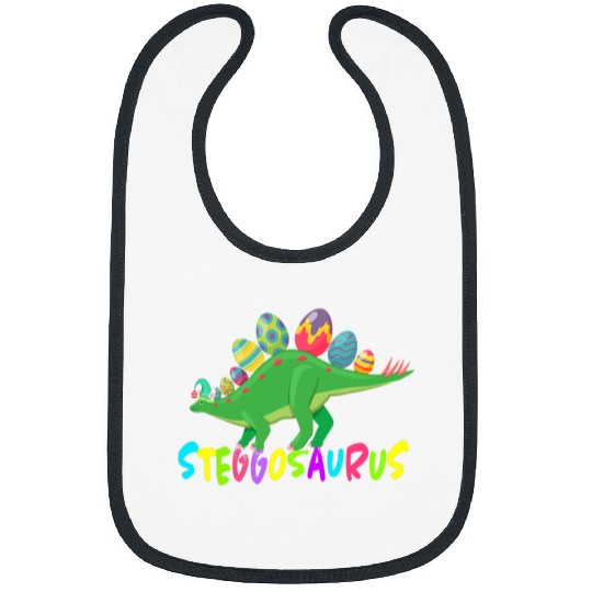Dinosaur Pet Stegosaurus Bunny Ears Egg Easter Day Dinosaur Dino Boys Bibs