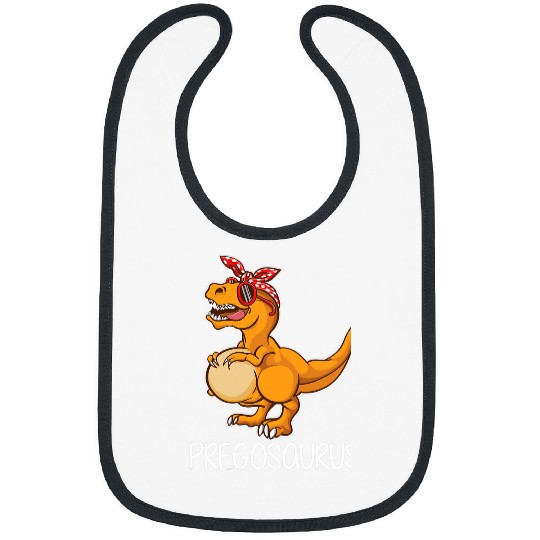 Dinosaur Pet Pregosaurus rexs Funny Mamasaurus Pregnancy Announcement Bibs