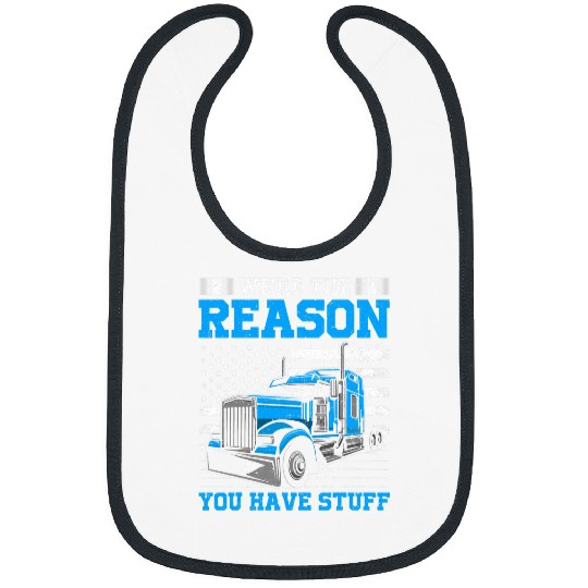 Truck Fun Design For Men Women Semi Truck Driver Lover 2 Bibs