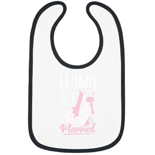 Llama Pet Get Married Bride Wedding Bachelorette Party Bibs