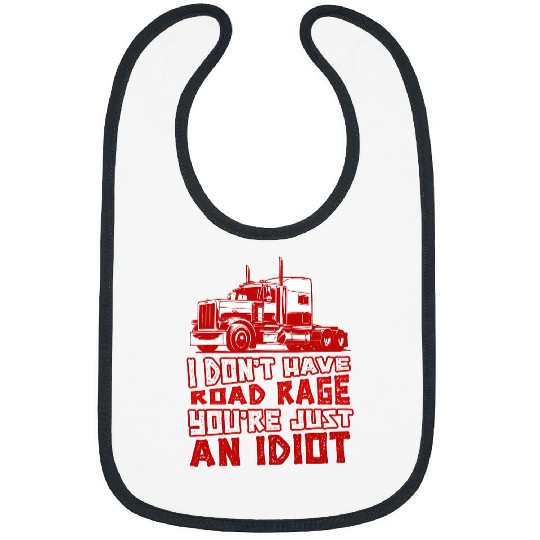 Truck Fun Gifts Tractor Trailer 18 Wheeler Bibs