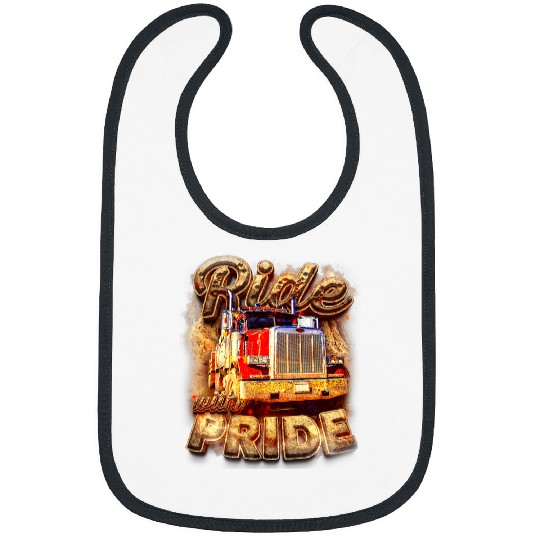 Truck Fun Trucker Lorry 18 Wheeler Highway Truck Driver CDL Trailer 3 Bibs