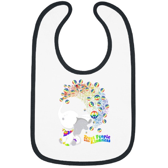 Elephant Mammal Treat People With KIndness Bibs