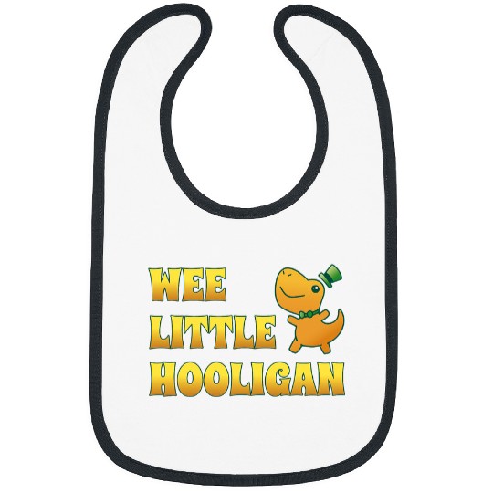 Dinosaur Pet Wee Little Hooligan Kids St Patrick s Day Boys Girl Bibs