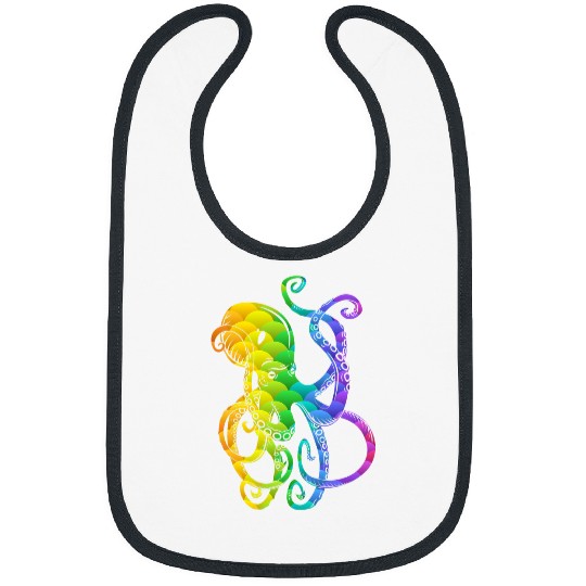 Octopus Pet Rainbow Sea Monster Octopus Kraken 2Cthulhu Bibs
