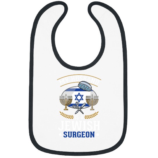 Hanukkah Passover Israel Jew Jewish Surgeon Doctor Jewish Bibs