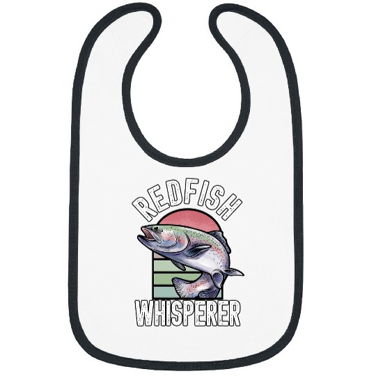 Fishing Fun Redfish Whisperer Fisherman Fish Fishing 10 Bibs