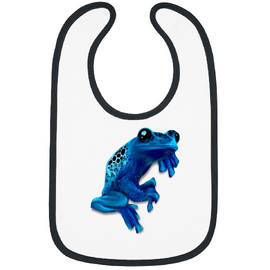 Frog Pet Blue Poison Dart Frog Colored Exotic Animal Amphibian Pet 6 Bibs