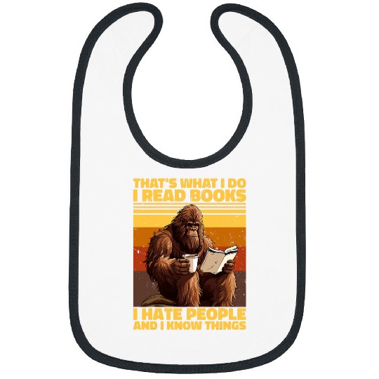 Book Fun Sasquatch Book Lovers Bigfoot Cryptid Bibs