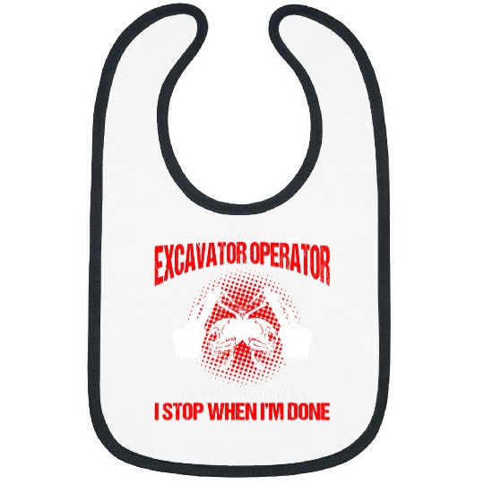 Excavator Fun Sand Digger Design for Bachhoe Operator 4 Bibs