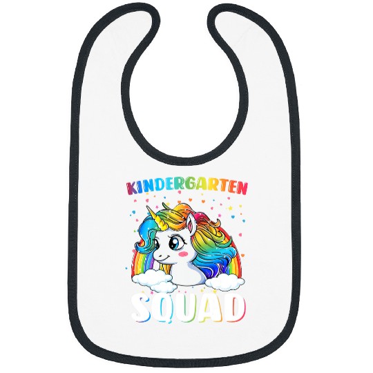 Unicorn Pet Kindergarten Squad Unicorn Rainbow Back To School Kids Bibs