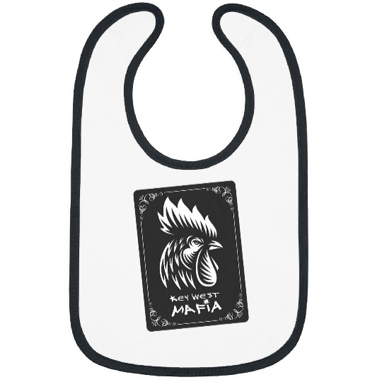 Chicken Pet Key West Florida Gangster Rooster Bibs