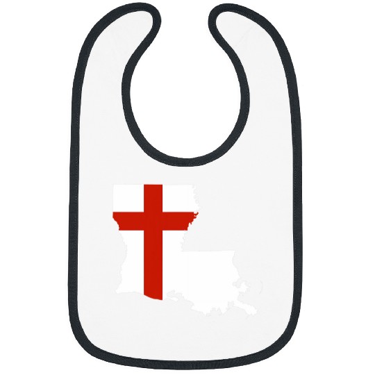 Louisiana Catholic Priest Christian Pastor or Minister Cross Bibs
