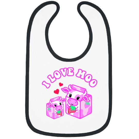 Cow Pet Strawberry Milk Carton Kawaii Strawberry Cow Funny Mama Baby Bibs