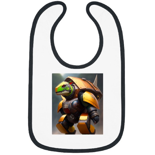 Turtle Pet Armored Turtle Behemoth Robot Futuristic Robot Art Bibs