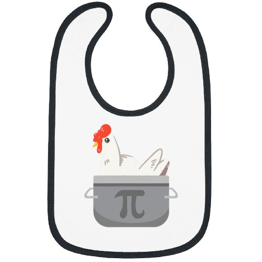 Chicken Pet Funny Math Pi Chicken Pot Pie Apparel Bibs