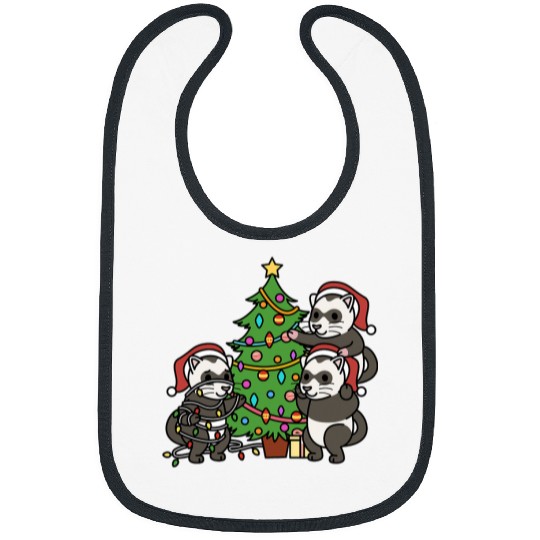 Ferret Pet Christmas Tree Ferret Pet Bibs