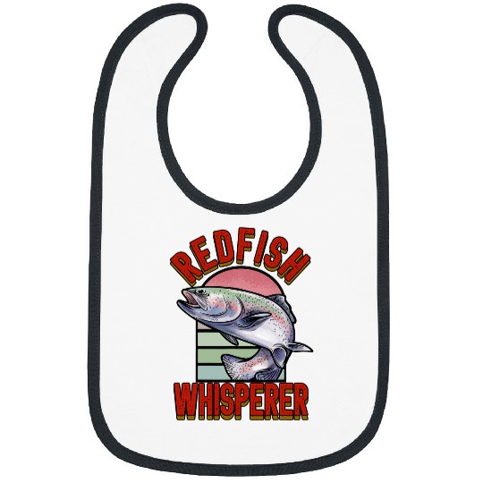 Fishing Fun Redfish Whisperer Fisherman Fish Fishing Bibs