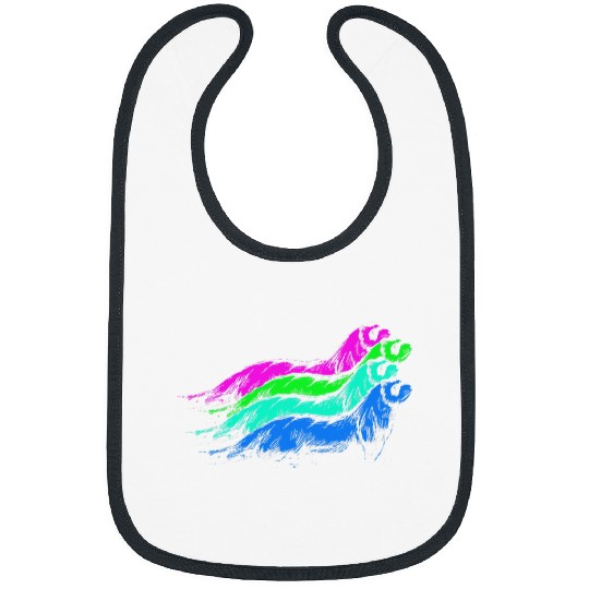 Ferret Pet Colorful Ferret Fans Ferrets Lover Animal Owner Zoo Polecat Bibs