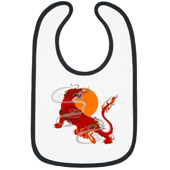 Dragon Pet Mens Tiger Dragon Indonesia Culture Southeast Asia Tradition Bibs