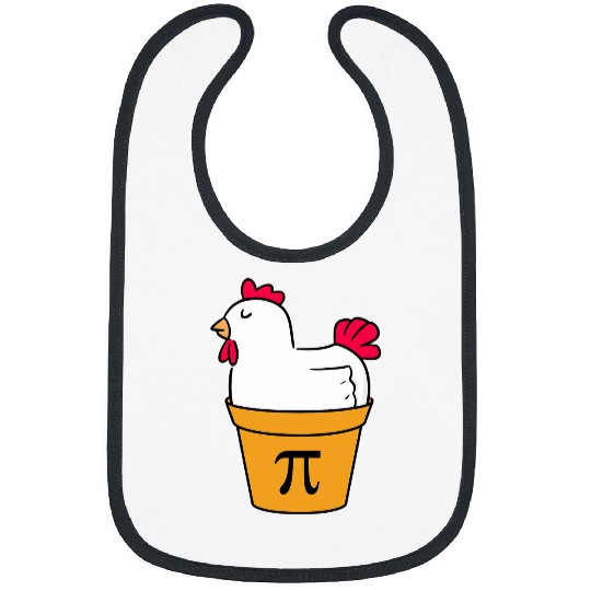 Chicken Pet Funny Math Chicken Pot Pi Chicken Pot Pie 8 Bibs
