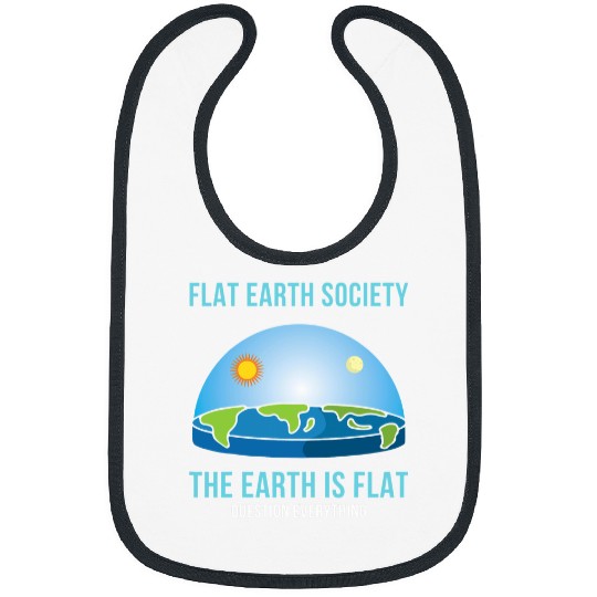 Flat Earth Society 2Flat Earth Map Model Globe 21 Bibs