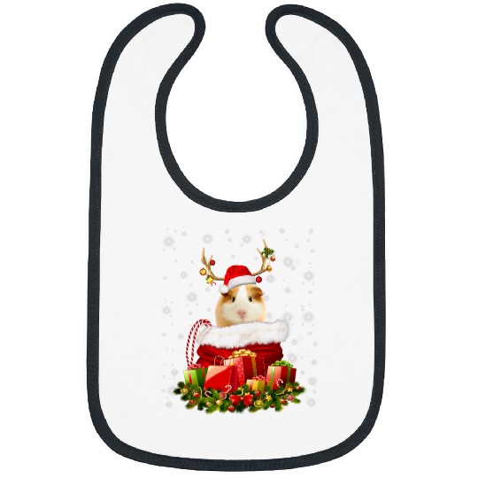 Guinea Pig Pet Reindeer Santa Sack Gift Box Decor Costume Bibs