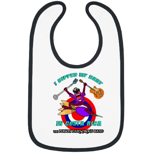 Frog Pet Dipped My Dart Funny Poison Dart Frog Costa Rica Rainforest Bibs