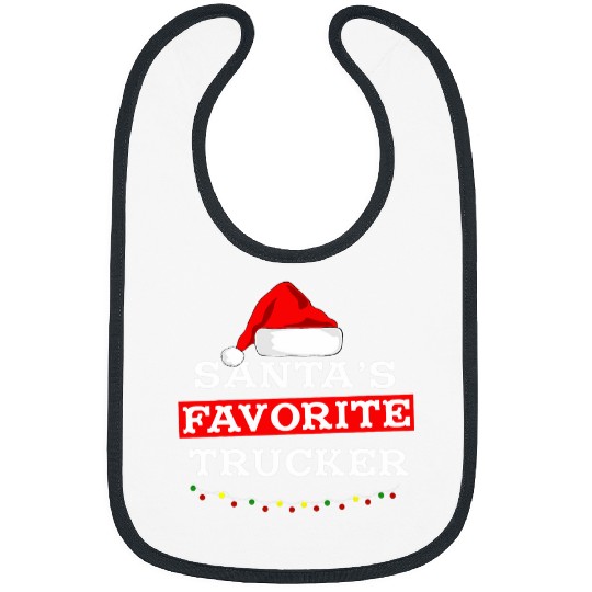 Truck Fun Gifts Santas Favorite Christmas 18 Wheeler Bibs