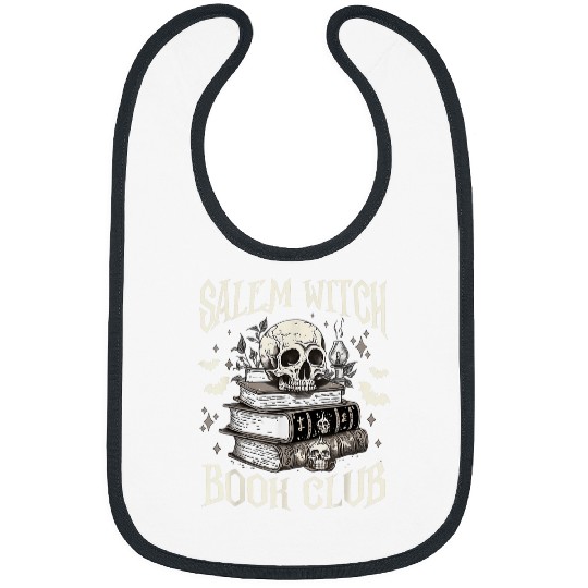 Book Fun Salem Witch Book Club Halloween Bibs