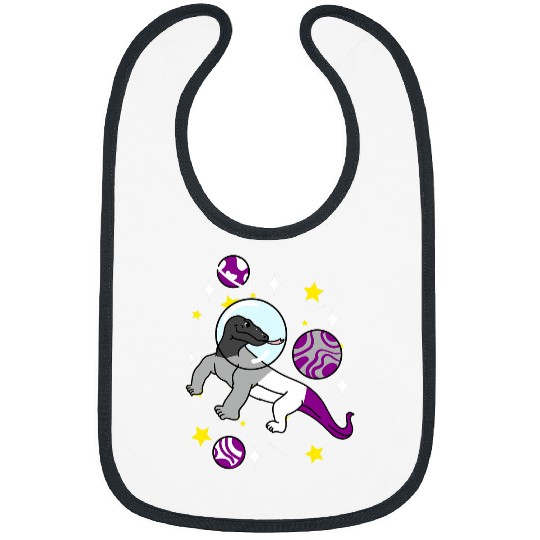 Komodo Pet Asexual Komodo Dragon In Space Ace Bibs
