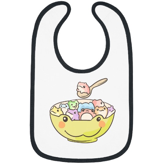 Frog Pet Baby Frogs Frog Cereal Cute Kawaii Anime Aesthetic Bibs