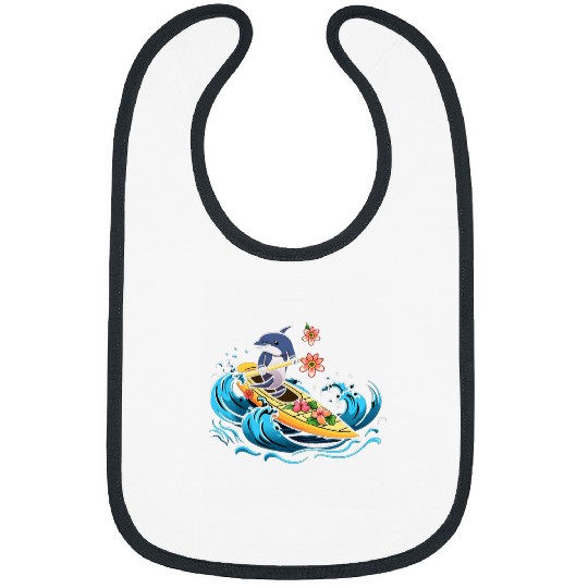 Dolphin Pet Kayaking Dolphin Kawaii Kayaker Kayak Canoe Canoeing Bibs