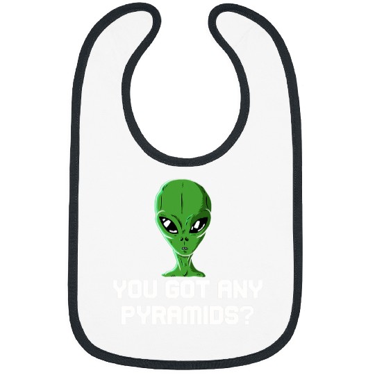 Aliens UFO Gifts For Men Area 51 Space Head Green Ufo 54 Bibs